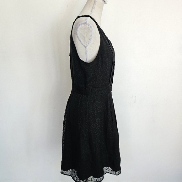 Theory "Keresa" Black Abstract Burnout Dress - Picture 9 of 12